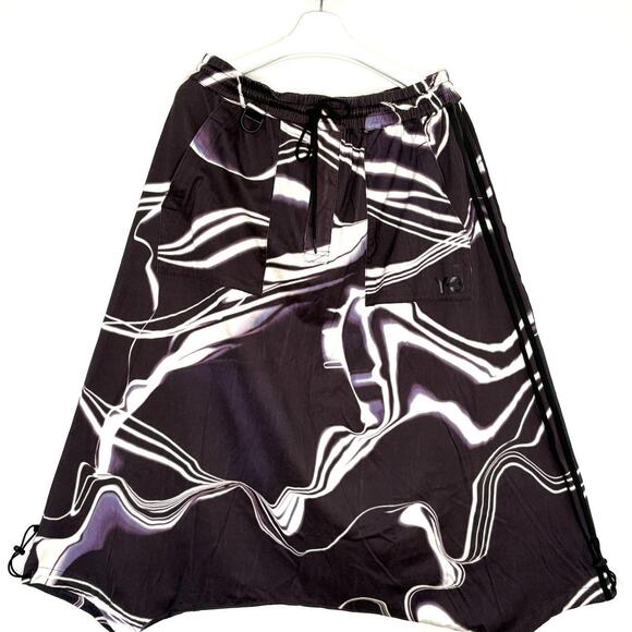 Y-3 Yohji Yamamoto Cotton Drop Crotch MOTION SAROUL Track Pants L - Picture 1 of 8